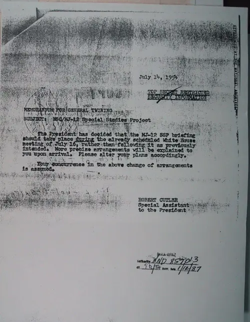 First page of Wilbert Smith Archives Files Box 1131 02 1131-02-p145