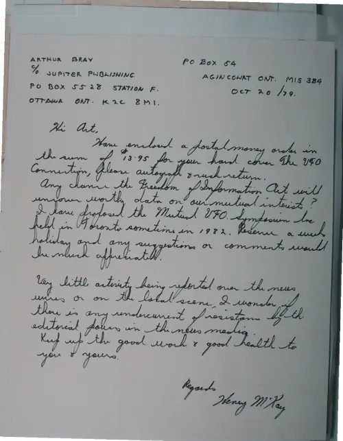 First page of Wilbert Smith Archives Files Box 1131 01 1131-01-p020