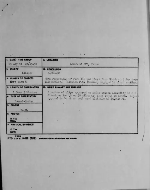 First page of 1953.05 - 6384961 - Lackland AFB, Texas