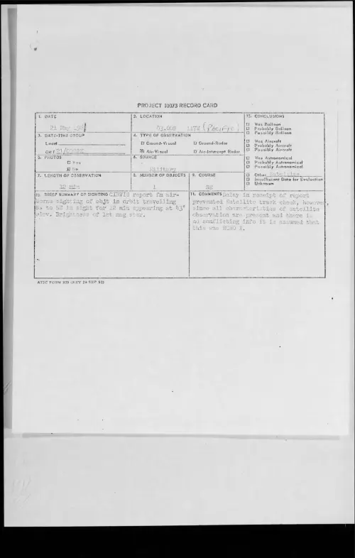 First page of 1961.05 - 8686064 - 03.00N 117W (PACIFIC)