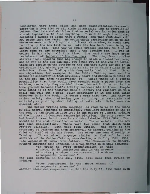 First page of Wilbert Smith Archives Files Box 1131 03 1131-03-p071