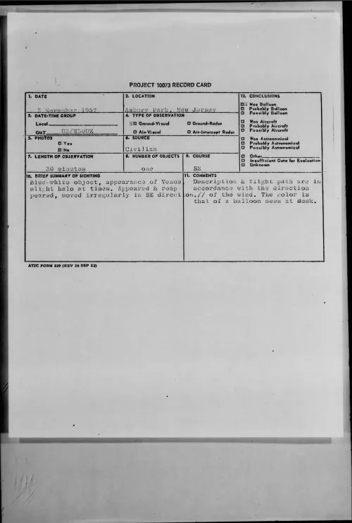 First page of 1957.11 - 7229098 - Asbury Park, New Jersey