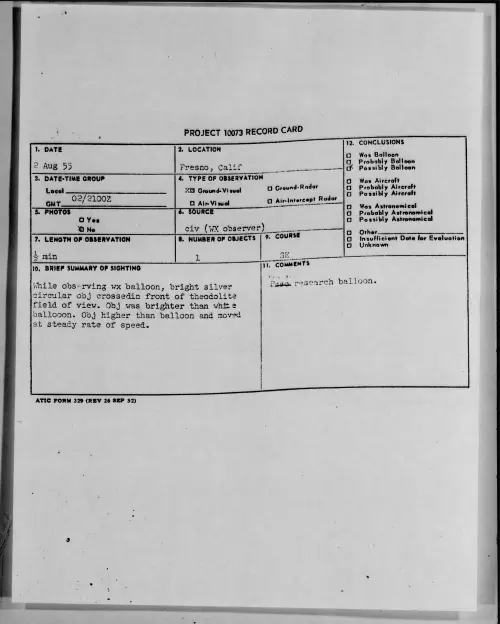 First page of 1955.08 - 6971269 - Fresno, Calif