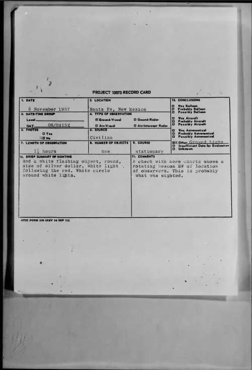 First page of 1957.11 - 7232767 - Santa Fe, New Mexico