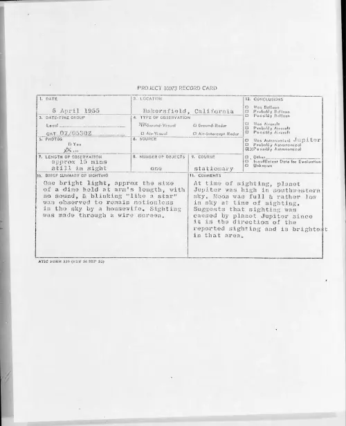 First page of 1955.04 - 6971833 - Bakersfield, California