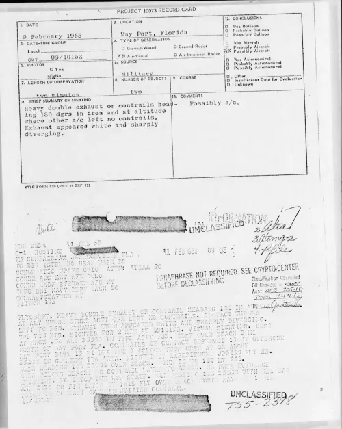 First page of 1955.02 - 6968613 - May Port, Florida