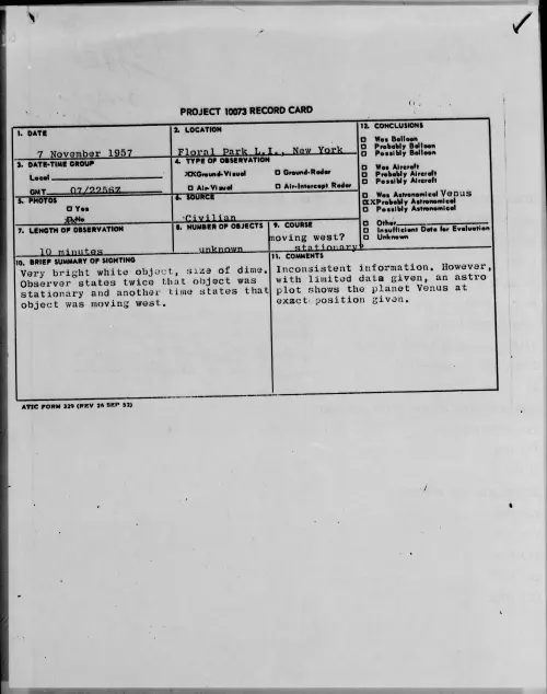 First page of 1957.11 - 6781410 - Floral Park L.I., New York