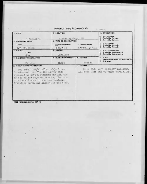 First page of 1959.08 - 8407772 - Silver Springs, Md
