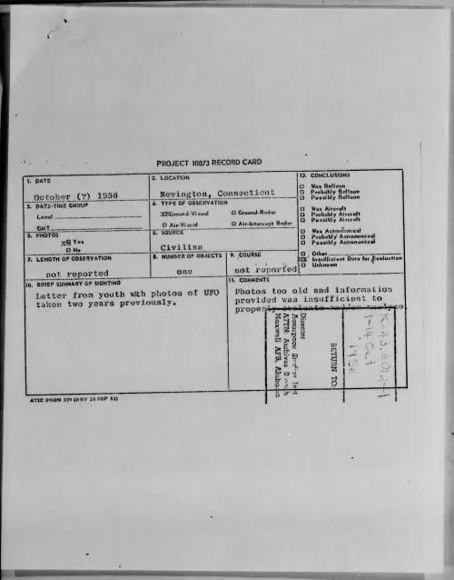First page of 1956.10 - 7071491 - Newington, Connecticut