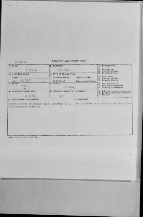 First page of 1960.12 - 8602930 - 20N 69W