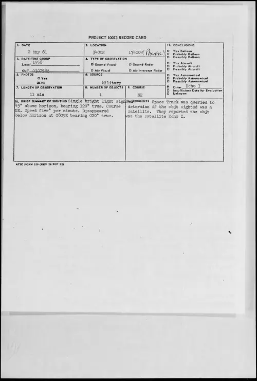 First page of 1961.05 - 8681180 - 3400n 17400w (PACIFIC)