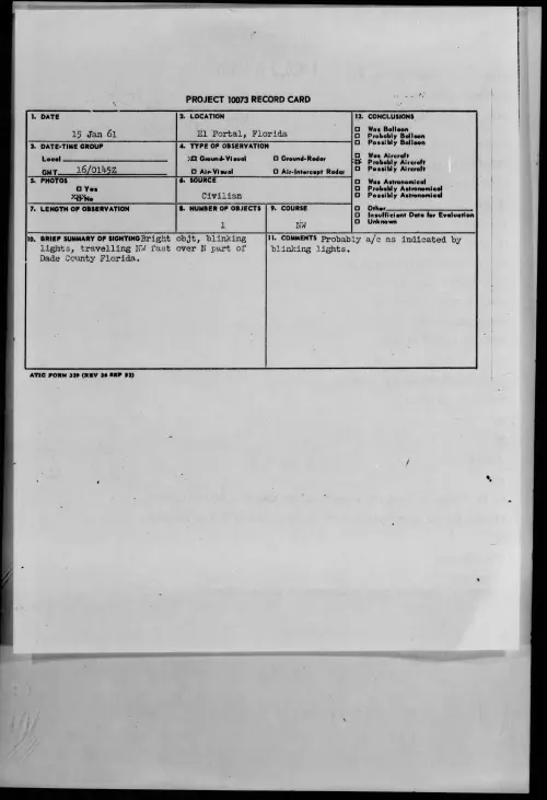 First page of 1961.01 - 8627940 - El Portal, Florida
