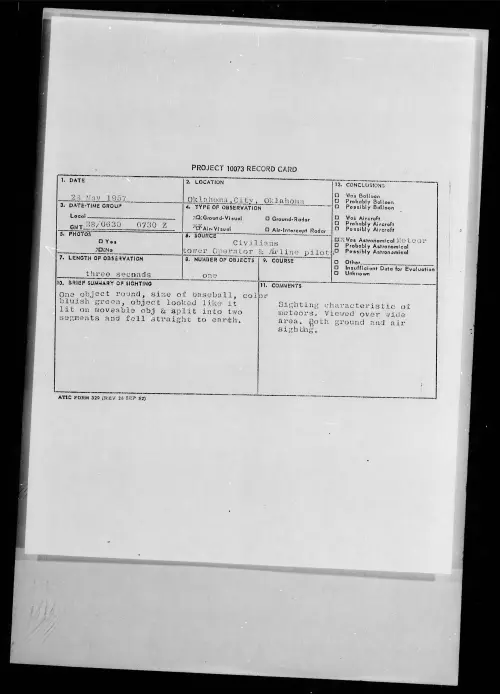 First page of 1957.05 - 6790222 - Oklahoma, City, Oklahoma