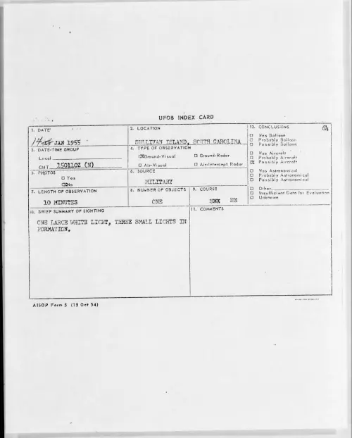 First page of 1955.01 - 6965872 - SULLIVAN ISLAND, SOUTH CAROLINA
