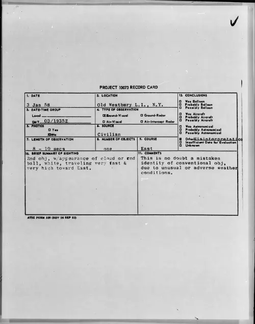 First page of 1958.01 - 6972321 - Old Westbury L.I., N.Y