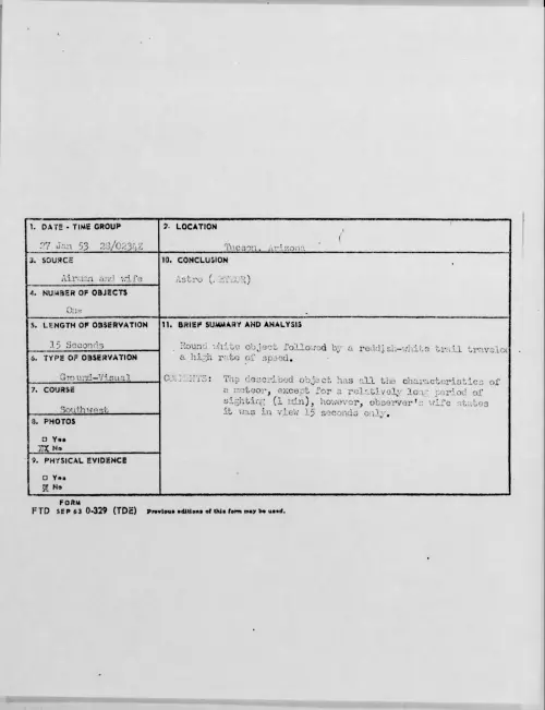 First page of 1953.01 - 9545715 - Tucson, Arizona
