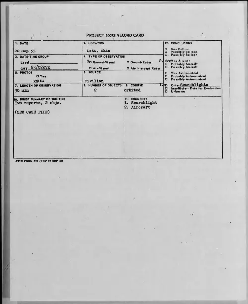 First page of 1955.09 - 7339421 - Lodi, Ohio