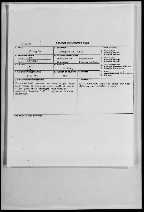 First page of 1960.08 - 7822752 - Zaragoza AB, Spain