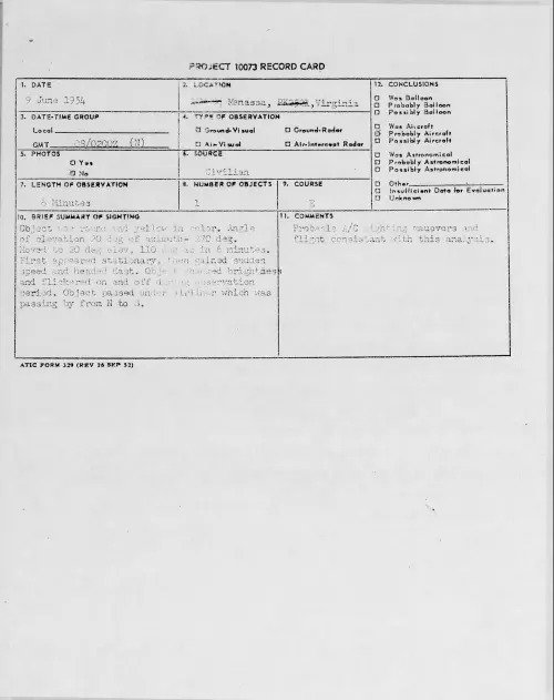 First page of 1954.06 - 8713569 - Manassa, Virginia