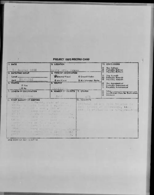 First page of 1956.08 - 7069384 - Kelly AFB, Texas