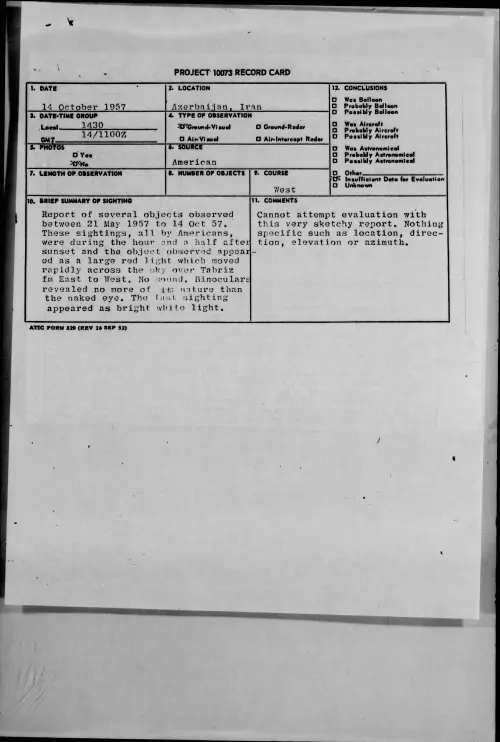 First page of 1957.10 - 6972212 - Azerbaijan, Iran