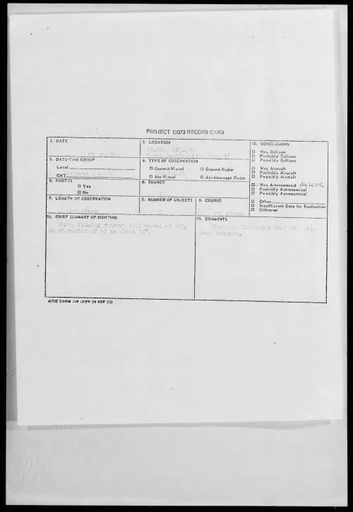 First page of 1959.05 - 8406194 - 25.12N 163.50W North Pacific (Hawaiian I.)