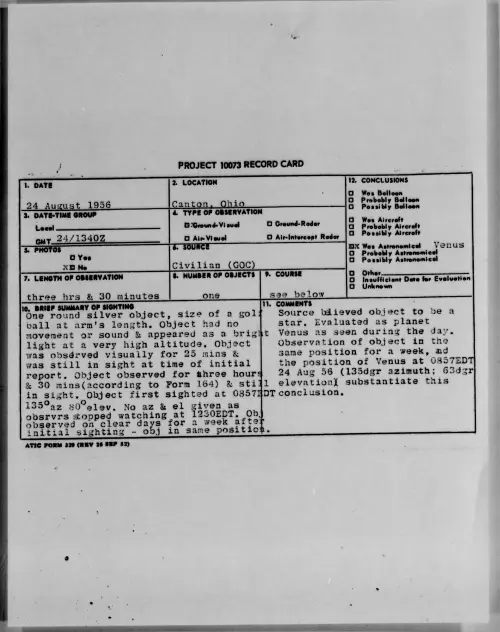 First page of 1956.08 - 7070127 - Canton, Ohio