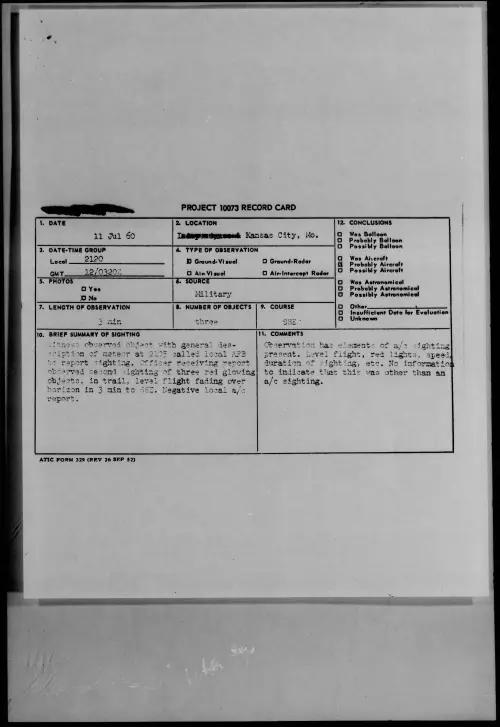 First page of 1960.07 - 7814989 - Kansas City, Mo