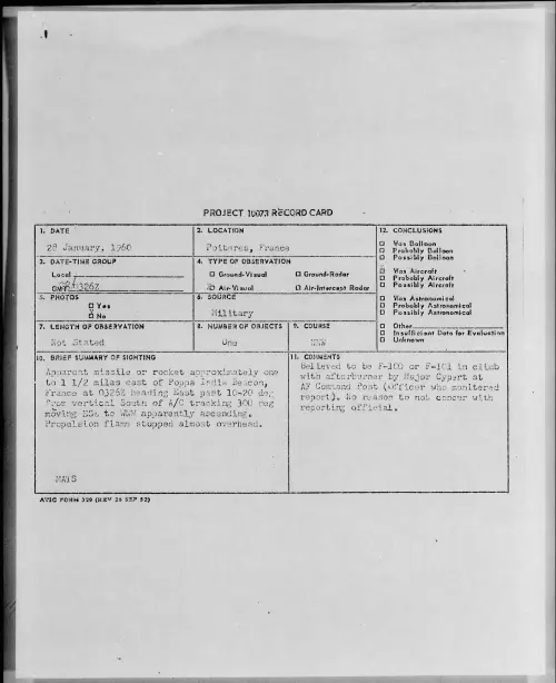First page of 1960.01 - 6968601 - Poiteres, France