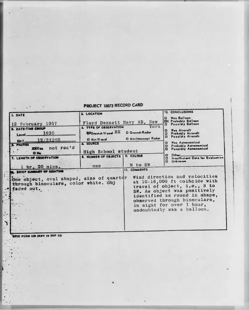 First page of 1957.02 - 6786706 - Floyd Bennett Navy AB, New York