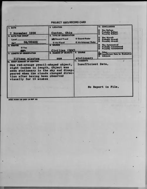 First page of 1956.11 - 7073249 - Canton, Ohio