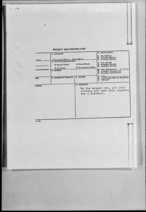 First page of 1958.xx - 7201851 - Montevideo, Uruguay