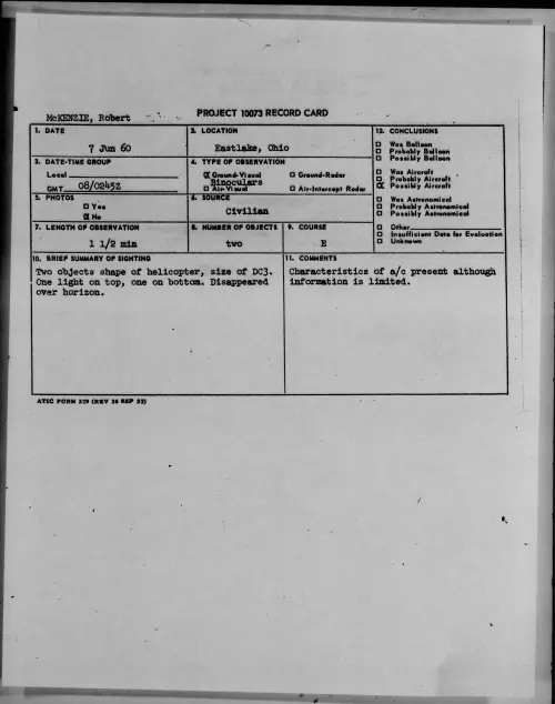 First page of 1960.06 - 7813457 - Eastlake, Ohio