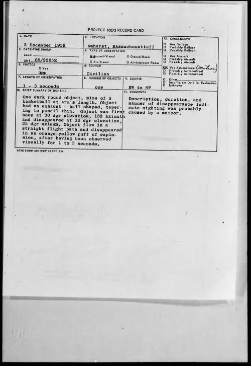 First page of 1956.12 - 6785914 - Amherst, Massachusetts