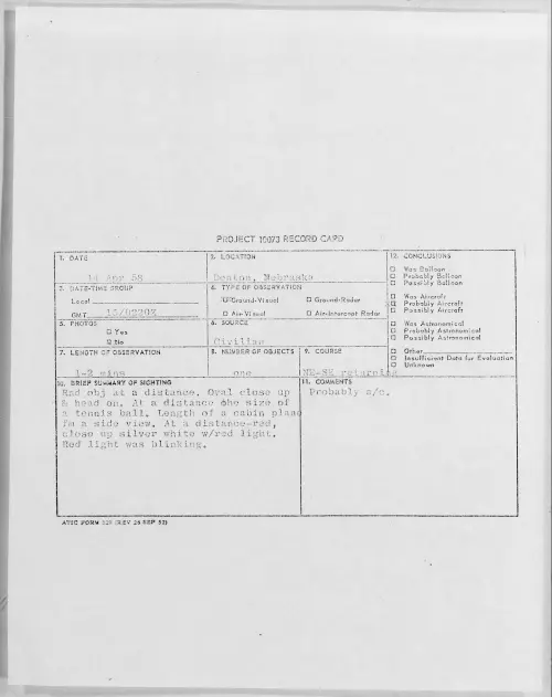 First page of 1958.04 - 6967797 - Denton, Nebraska