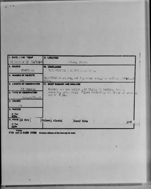 First page of 1953.10 - 6981537 - Palmer, Alaska
