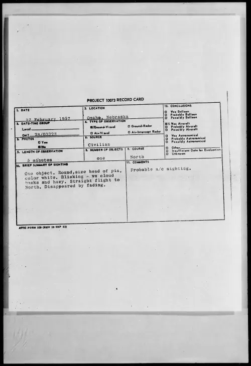 First page of 1957.02 - 6786859 - Omaha, Nebraska