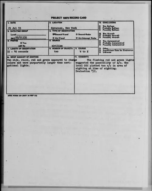 First page of 1955.07 - 6970287 - Syracuse, New York