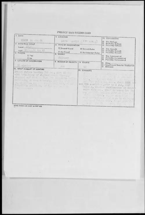 First page of 1961.06 - 8690133 - 1925N 11620E (FAR EAST)