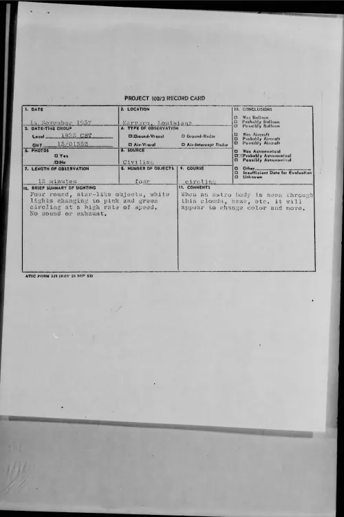 First page of 1957.11 - 6783148 - Marrero, Louisiana