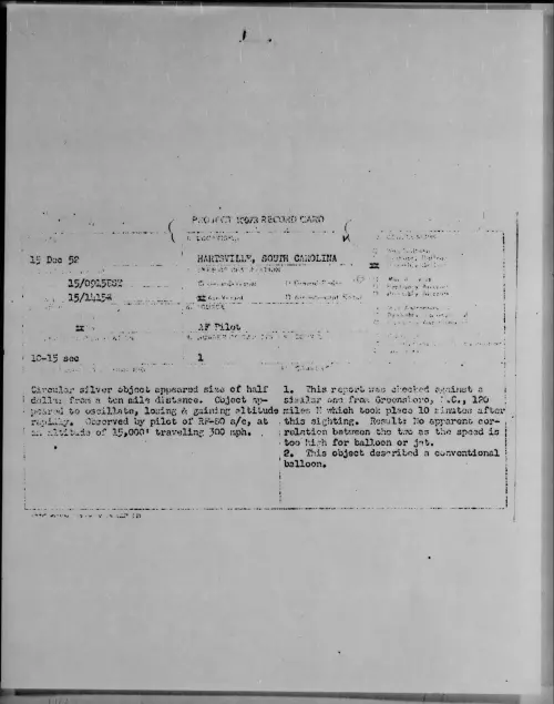 First page of 1952.12 - 9170426 - HARTSVILLE, SOUTH CAROLINA