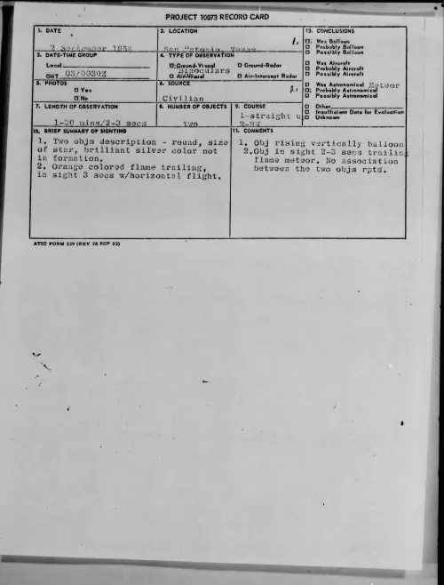 First page of 1958.09 - 8867705 - San Antonio, Texas