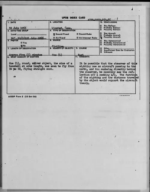 First page of 1955.07 - 6970829 - Winsted, Conn