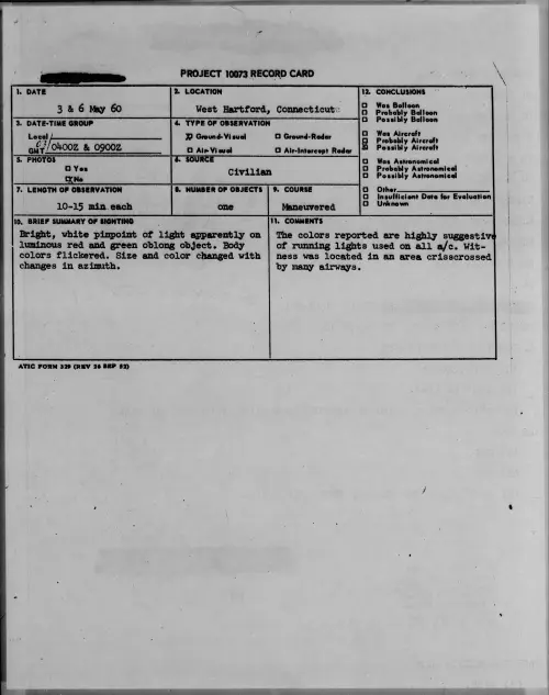 First page of 1960.05 - 7812399 - West Hartford, Connecticut