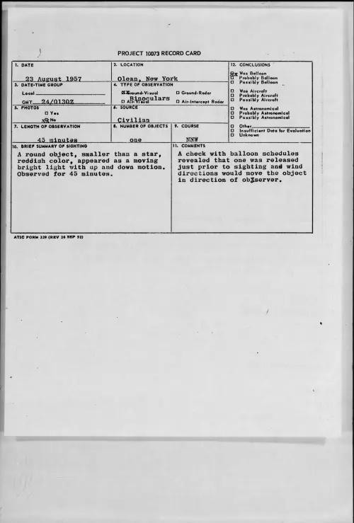 First page of 1957.08 - 6969282 - Olean, New York