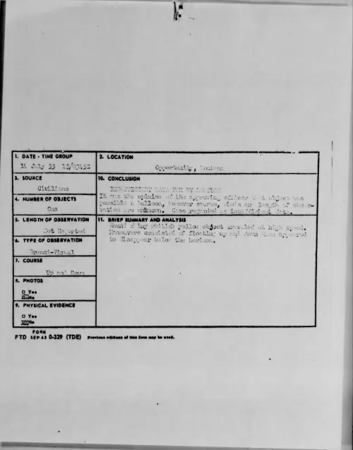 First page of 1953.07 - 6978474 - Opportunity, Montana