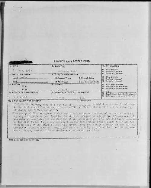 First page of 1960.03 - 6970713 - Dubuque, Iowa