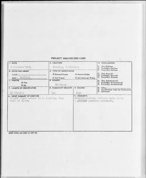 First page of 1954.12 - 6963708 - Banning, California