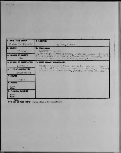 First page of 1953.06 - 6385275 - Key West, Florida