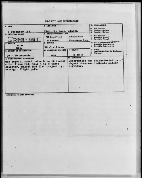 First page of 1957.12 - 6968887 - Vicinity Nome, Alaska